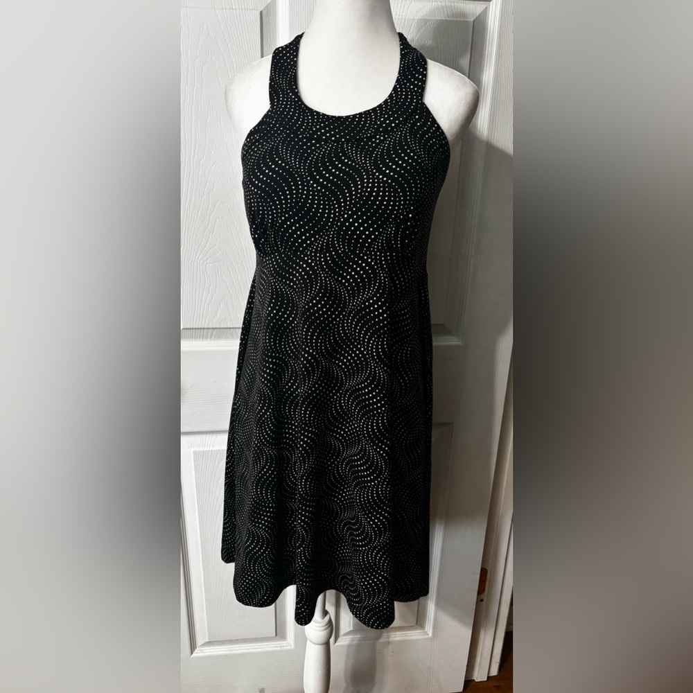 Krimson Klover-Black Wave Piper-Racerback Dress-Built in Bra-Secret Pocket-Med